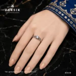 Celeste Round CZ 925 Silver Ring | Elegant Solitaire Style - Image 2
