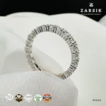 925 Sterling Silver CZ Stackable Eternity Band Ring | ZARSIK - Image 3