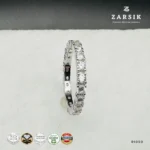 925 Sterling Silver CZ Stackable Eternity Band Ring | ZARSIK - Image 5
