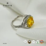 Stunning Golden Stone 925 Silver Ring | Thai Statement Elegance - Image 3