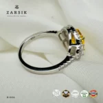 Stunning Golden Stone 925 Silver Ring | Thai Statement Elegance - Image 5