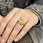 Stunning Golden Stone 925 Silver Ring | Thai Statement Elegance - Image 2