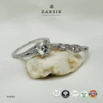 Radiant Moissanite 925 Silver Stackable Ring Set | 1.50ct D GRA Certified - Image 4