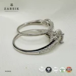 Radiant Moissanite 925 Silver Stackable Ring Set | 1.50ct D GRA Certified - Image 5