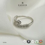 Celestial Vine Moissanite 925 Silver Ring | GRA Certified - Image 3