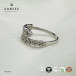 Celestial Vine Moissanite 925 Silver Ring | GRA Certified - Image 4