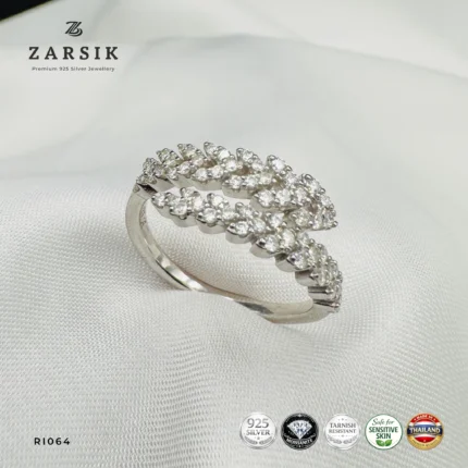Celestial Vine Moissanite 925 silver ring