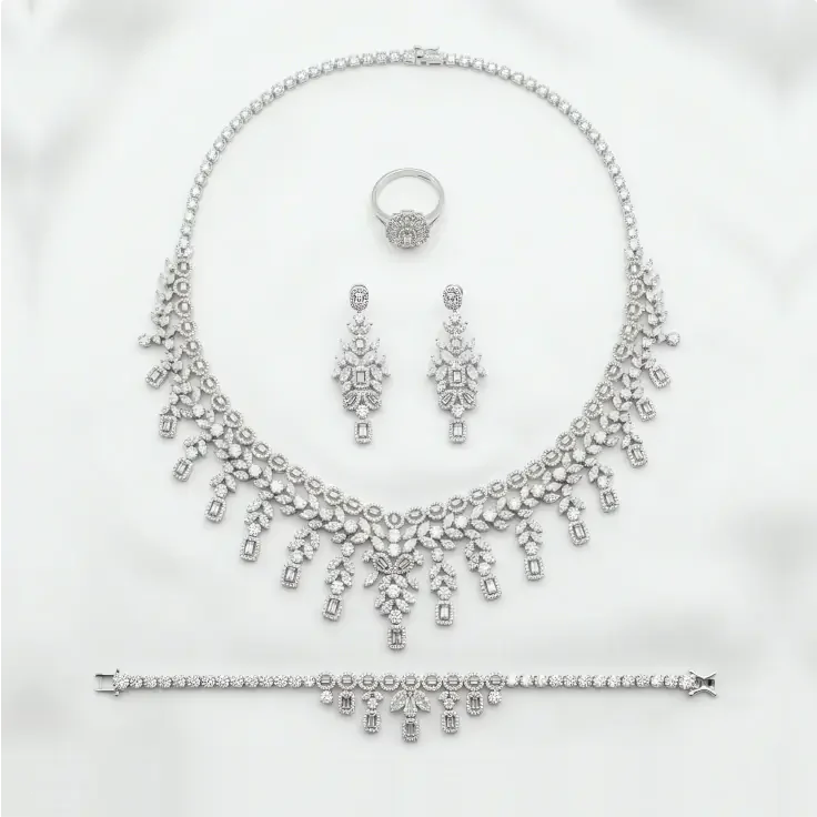 925 Silver Bridal Jewellery Sets