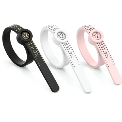 Reusable Ring Size Measuring Tool with Magnifying Glass