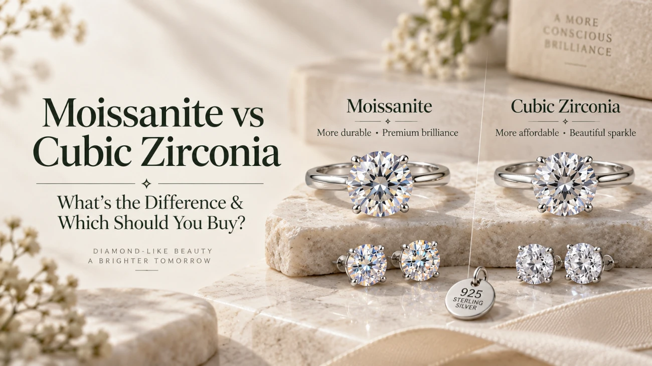 Moissanite vs Cubic Zirconia: Differences, Pros & Which Is Better?